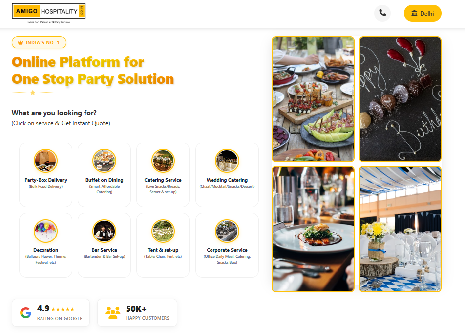 Amigo Hospitality E-Commerce Web